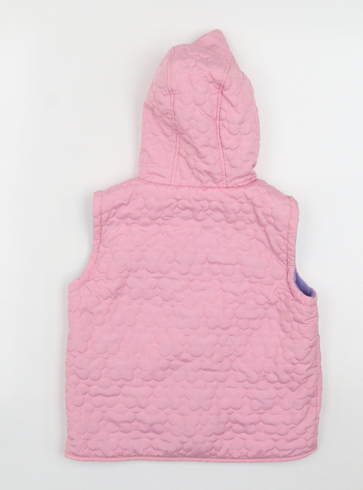 Fizzy Moon Girls Pink   Quilted Waistcoat Size 5-6 Years  Zip