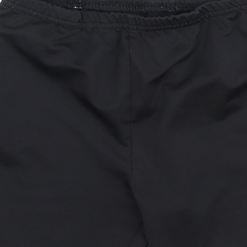 Preworn Boys Black  Polyester Sweat Shorts Size 8-9 Years  Regular