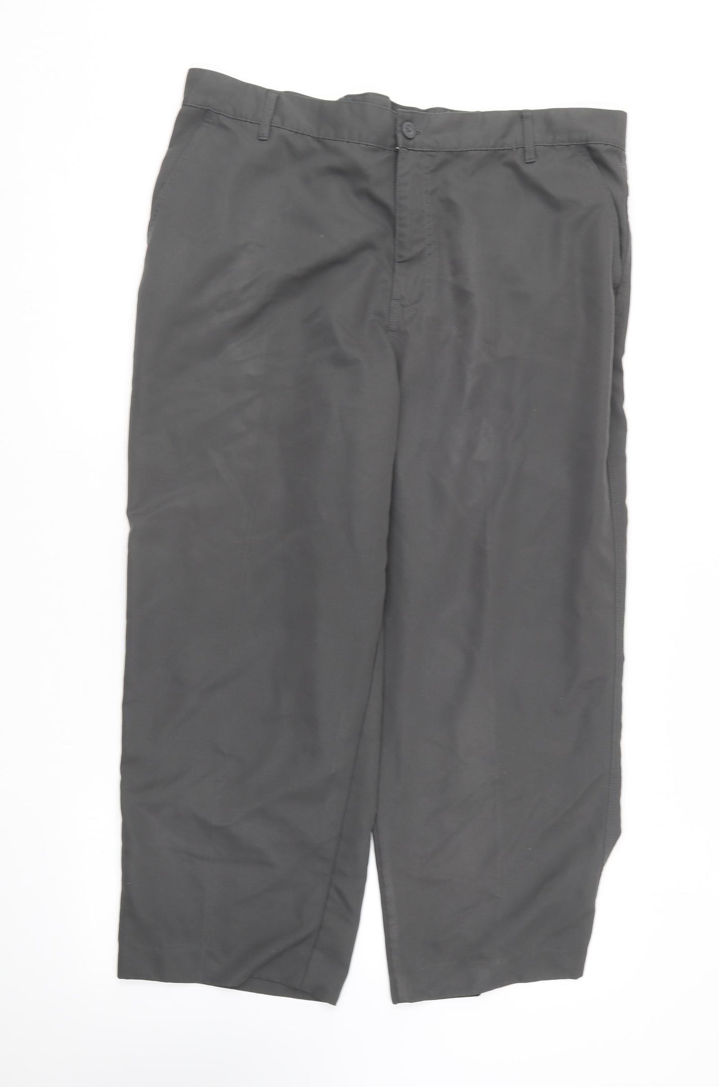 Dunlop Mens Grey  Cotton Jogger Trousers Size 40 in L25 in Regular