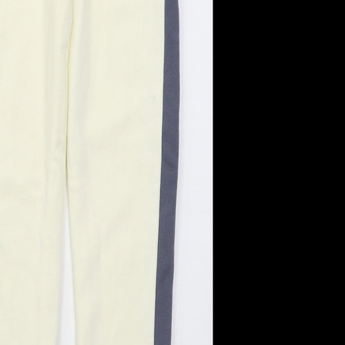 Primark Girls Ivory  Cotton Sweatpants Trousers Size 7-8 Years  Regular Drawstring - Happy