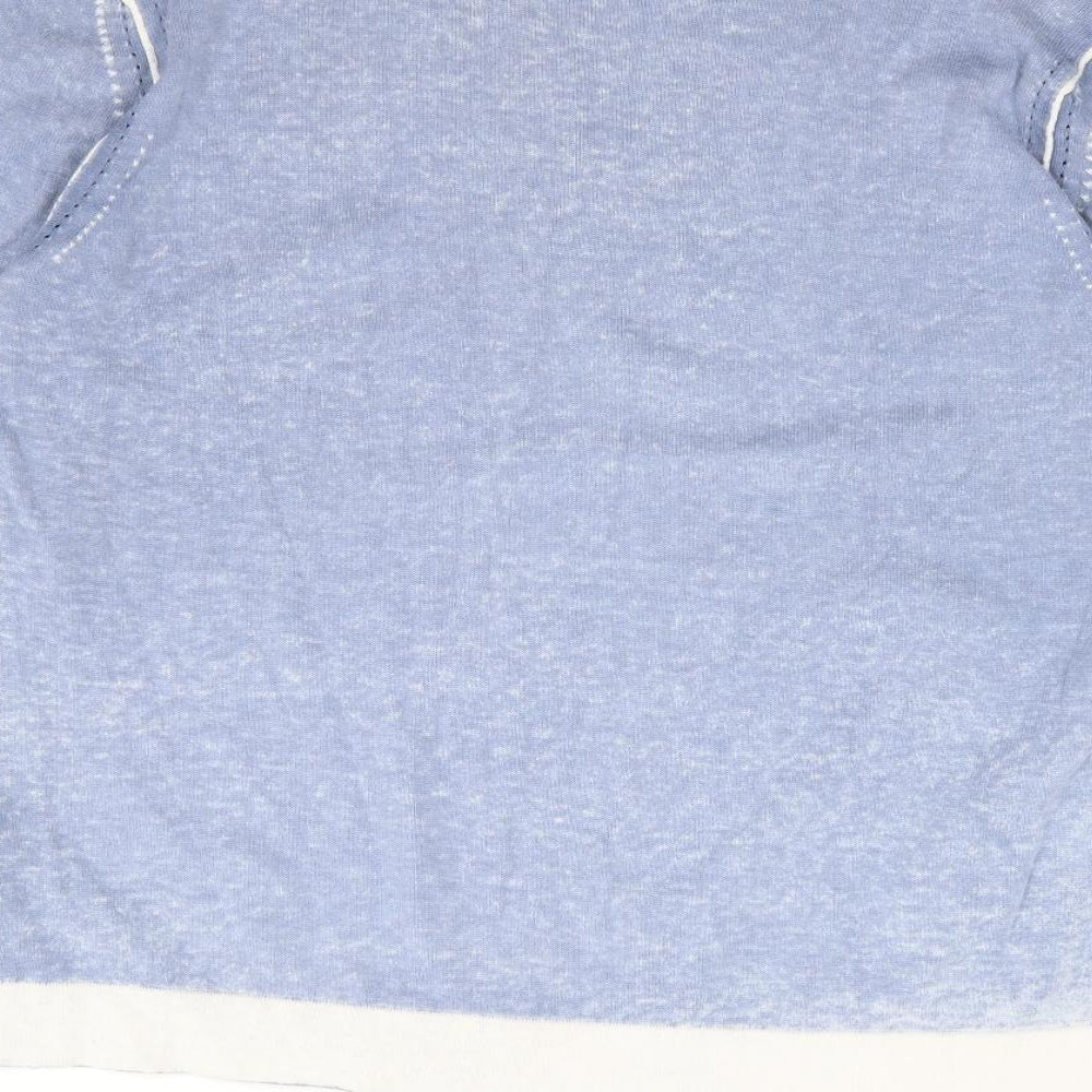 Sonneti Womens Blue Round Neck  100% Cotton Pullover Jumper Size XL