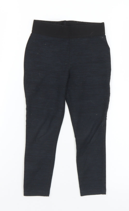 NEXT Girls Black  Polyester Pedal Pusher Trousers Size 4 Years  Regular