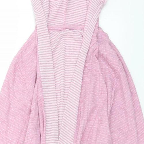 Dunnes Stores Womens Pink Striped Polyester Top Robe Size XS  Tie
