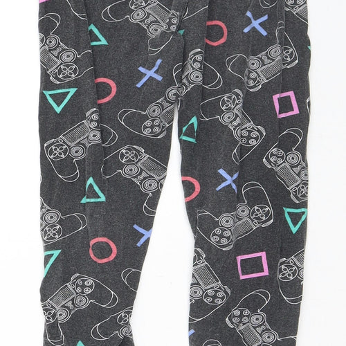 PlayStation Boys Grey Geometric Polyester Cargo Trousers Size 5-6 Years  Slim  - Gaming
