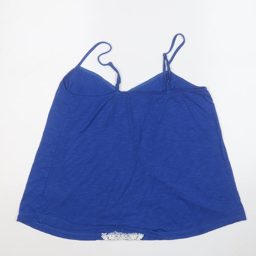 love to lounge  Womens Blue  Polyester Basic Tank Size 10 Round Neck