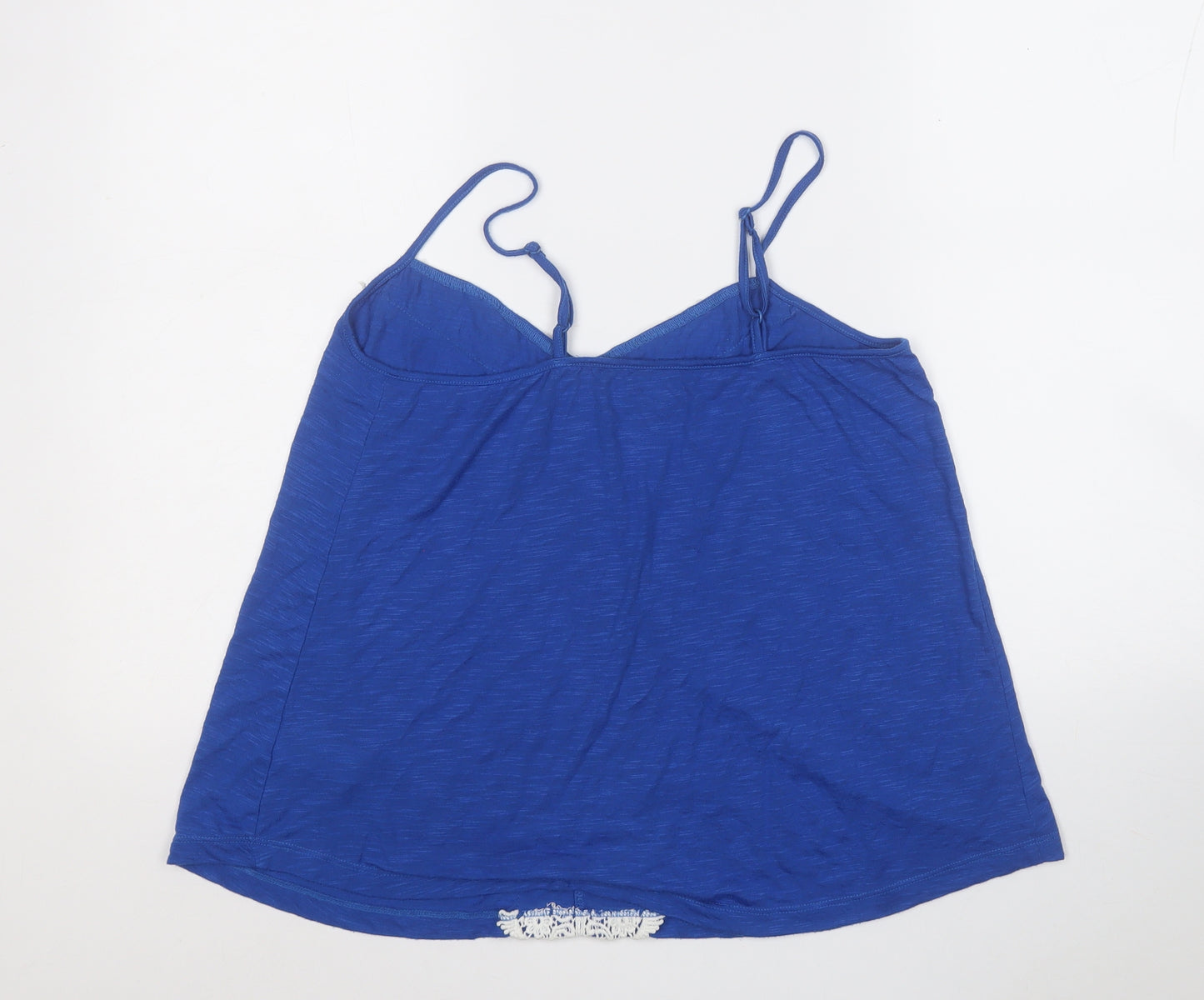 love to lounge  Womens Blue  Polyester Basic Tank Size 10 Round Neck