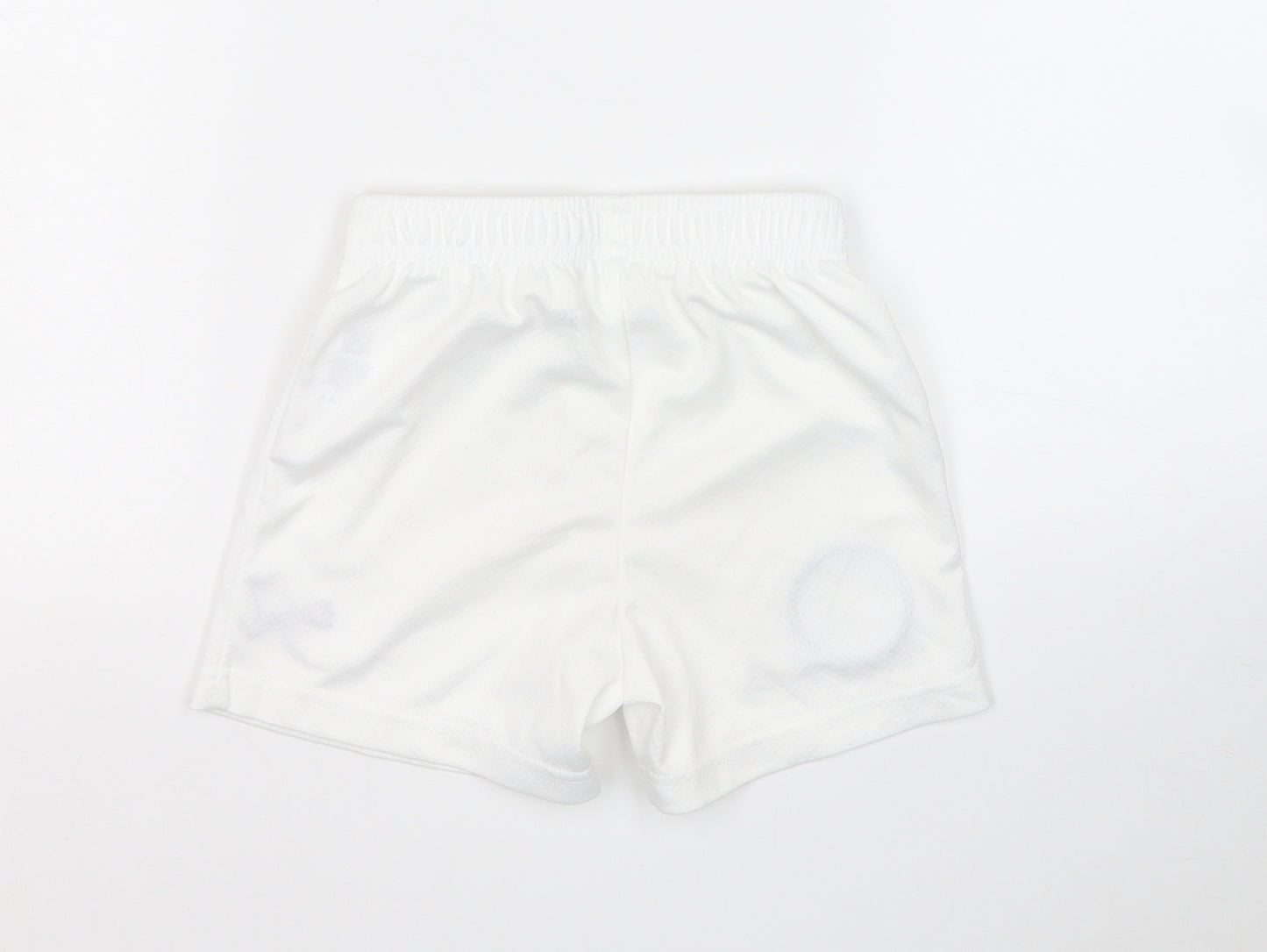 PUMA Boys White  Polyester Compression Shorts Size 3-4 Years  Regular  - Manchester City