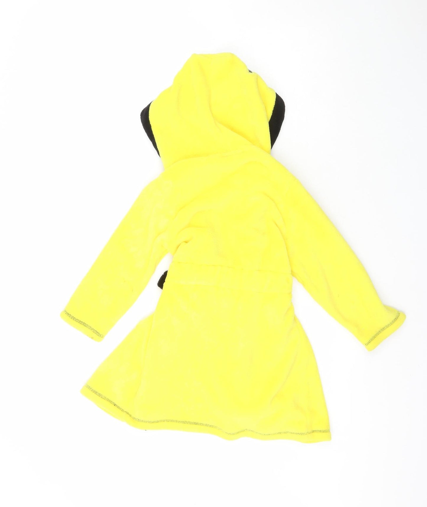 Preworn Boys Yellow Solid 100% Polyester  Gown Size 5-6 Years