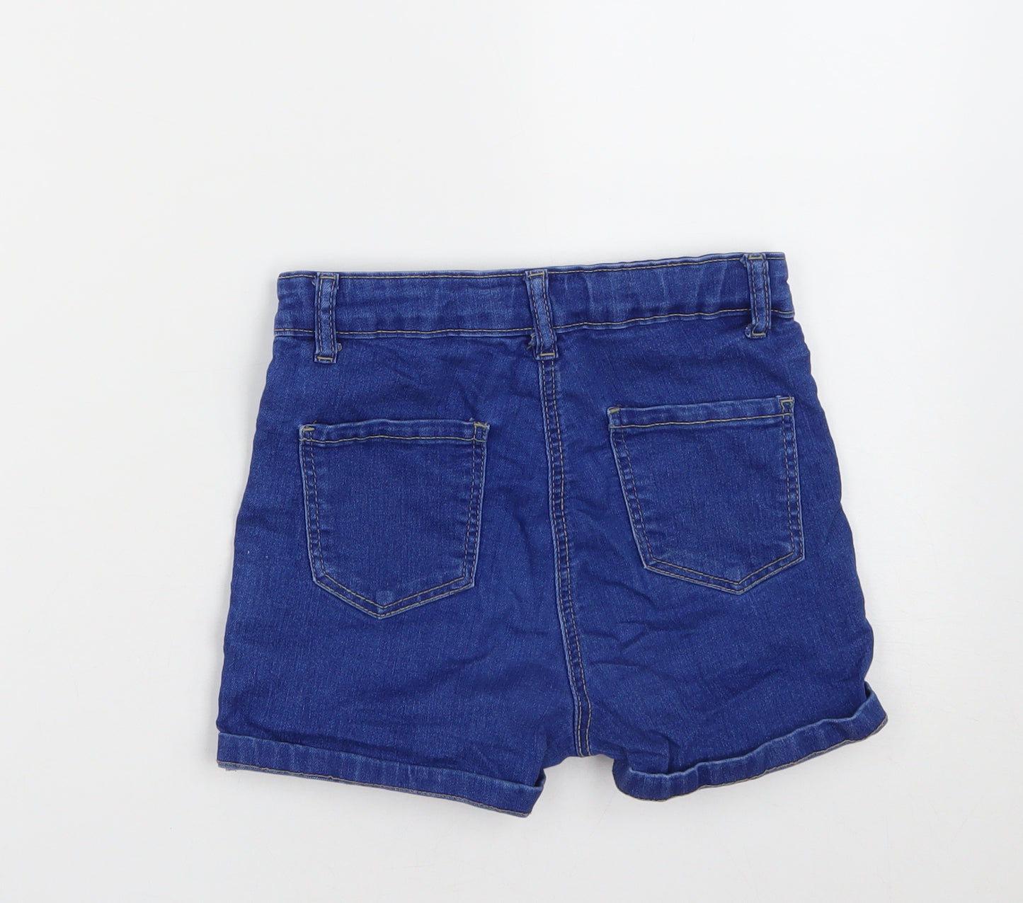 Candy Couture Girls Blue  Cotton Chino Shorts Size 11 Years  Regular Zip