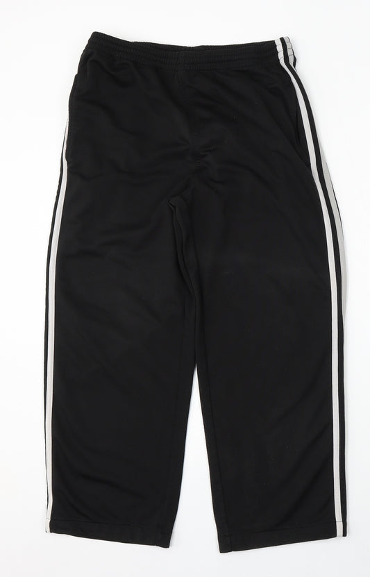 Zantos Mens Black  Polyester Jogger Trousers Size S L27 in Regular