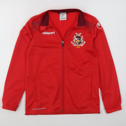 Unisport Boys Red   Jacket  Size 12 Years  Zip - Fortadown FC