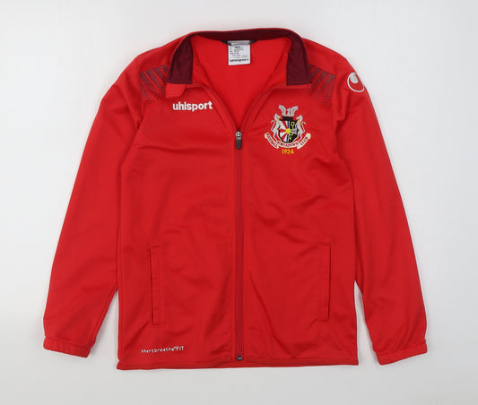 Unisport Boys Red   Jacket  Size 12 Years  Zip - Fortadown FC