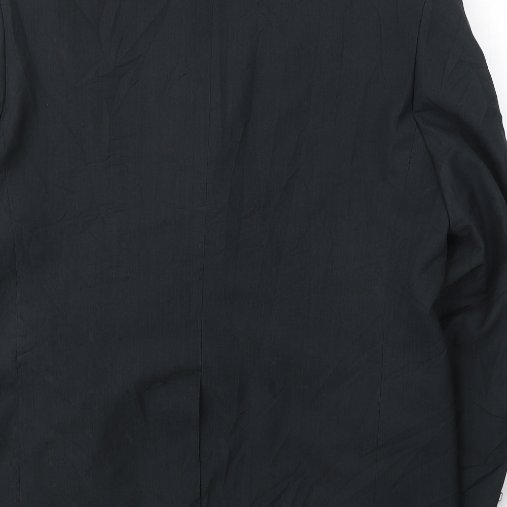 West Brook Mens Black  Polyester Jacket Suit Jacket Size 42
