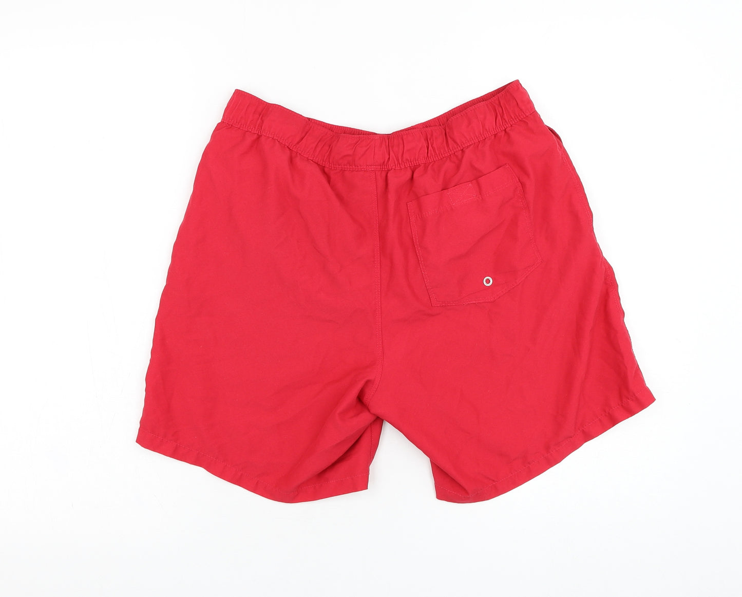 ASOS Mens Red  Polyester Sweat Shorts Size M L6 in Regular  - Swimwear