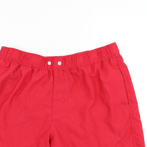 ASOS Mens Red  Polyester Sweat Shorts Size M L6 in Regular  - Swimwear