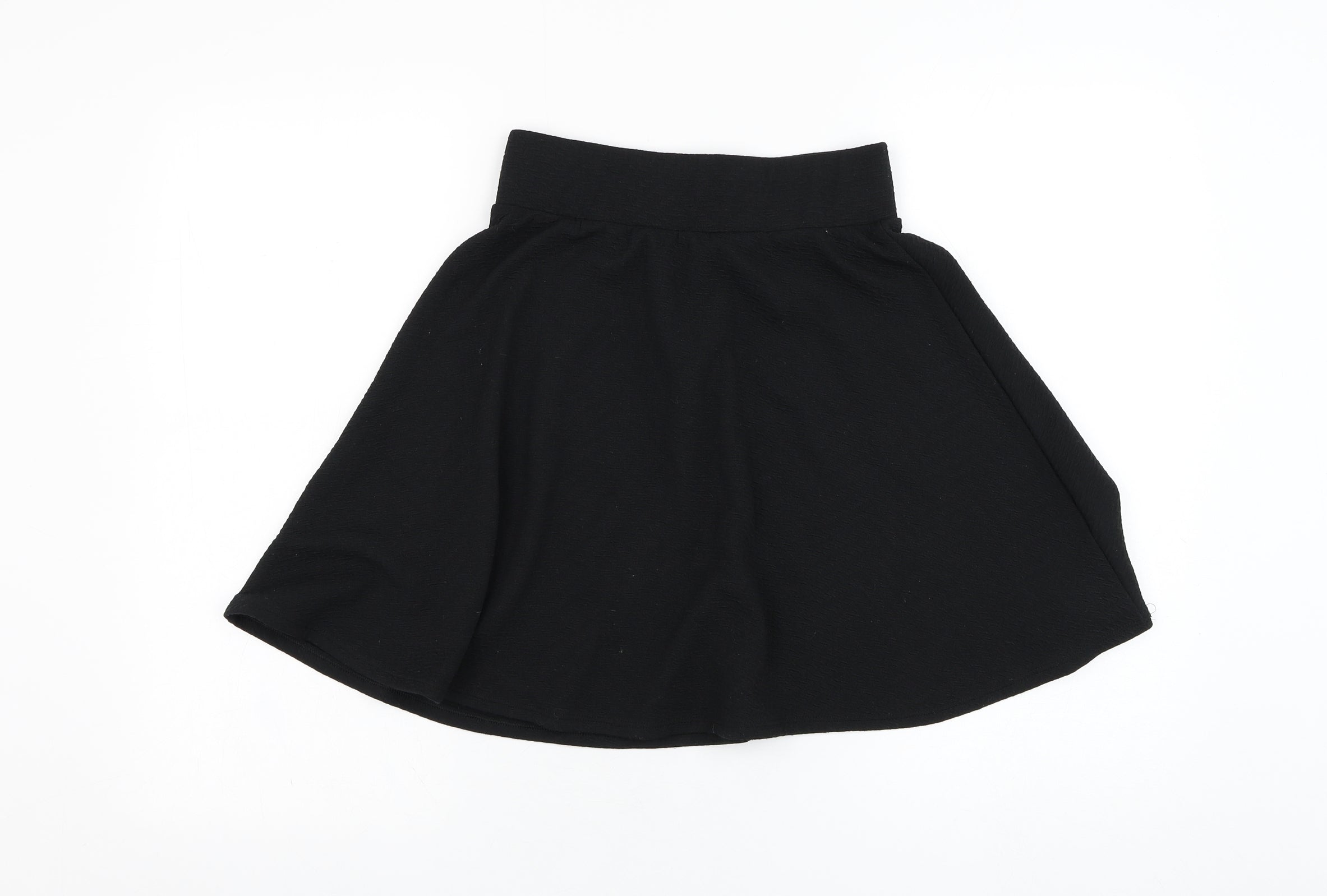 Matalan Girls Black Polyester Skater Skirt Size 14 Years Regular Pull Preworn Ltd