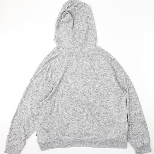 Love to Lounge Womens Grey  Viscose Pullover Hoodie Size L