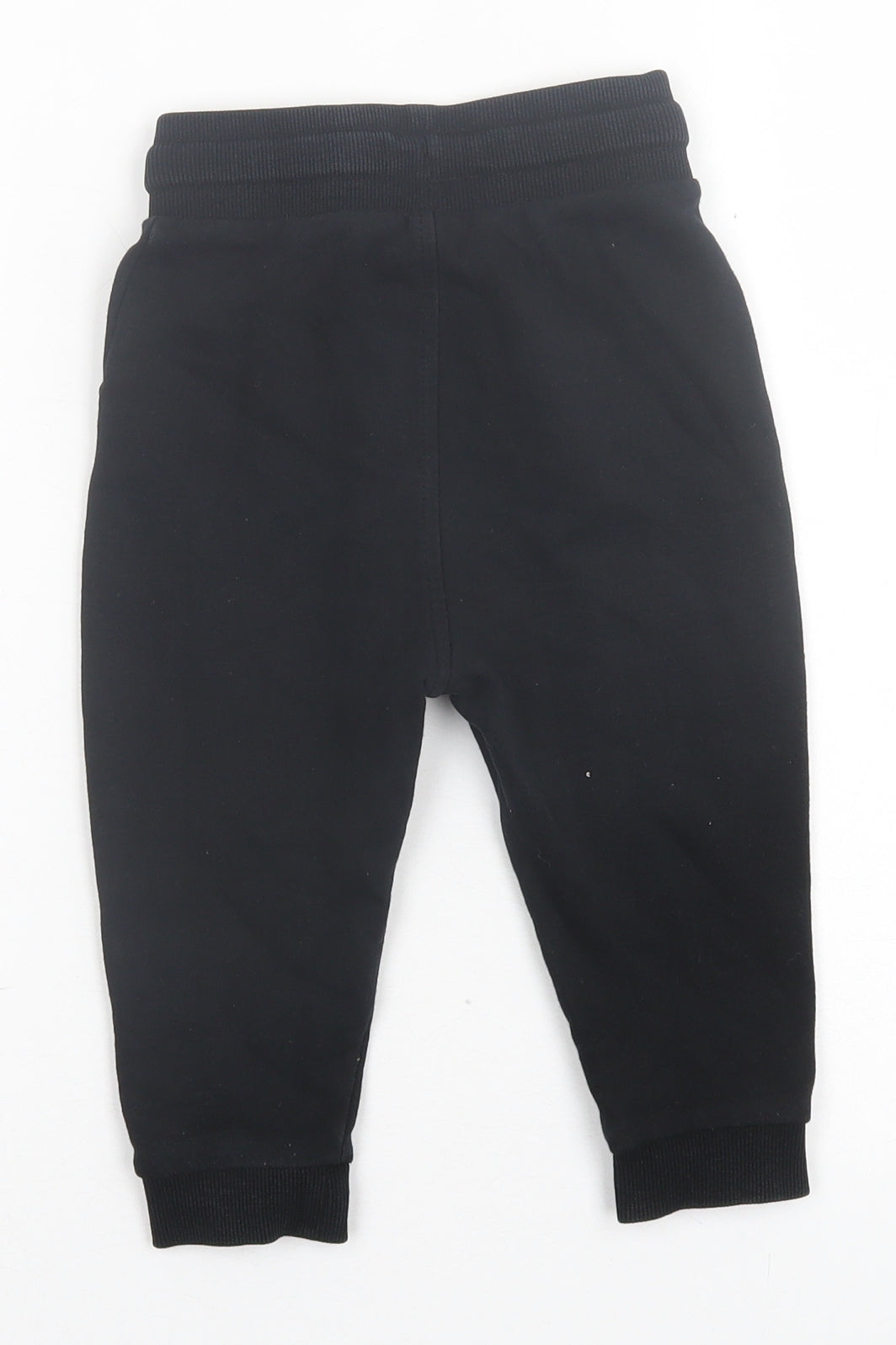 George Boys Black  Cotton Jogger Trousers Size 2 Years  Regular Tie