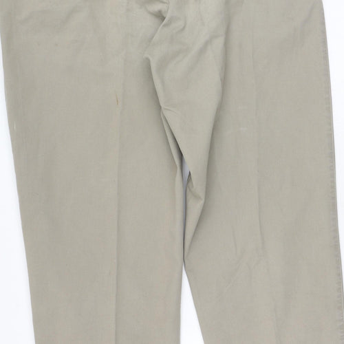 Preworn Mens Beige  Cotton Trousers  Size 34 L38 in Regular