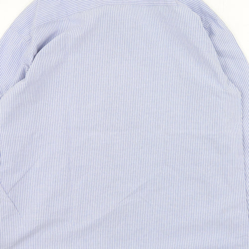 Colorado Mens Blue Striped Cotton  Button-Up Size XL Collared