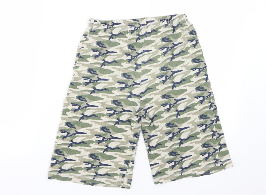 Matalan Boys Green Camouflage Cotton Bermuda Shorts Size 10-11 Years  Regular