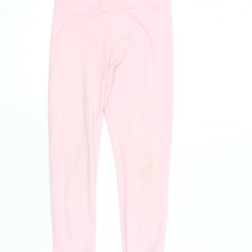 F&F Girls Pink  Cotton Jogger Trousers Size 6-7 Years  Regular