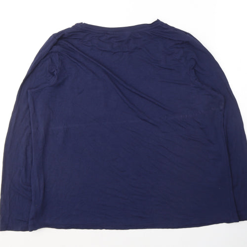 F&F Womens Blue  Viscose Top Nightshirt Size 16