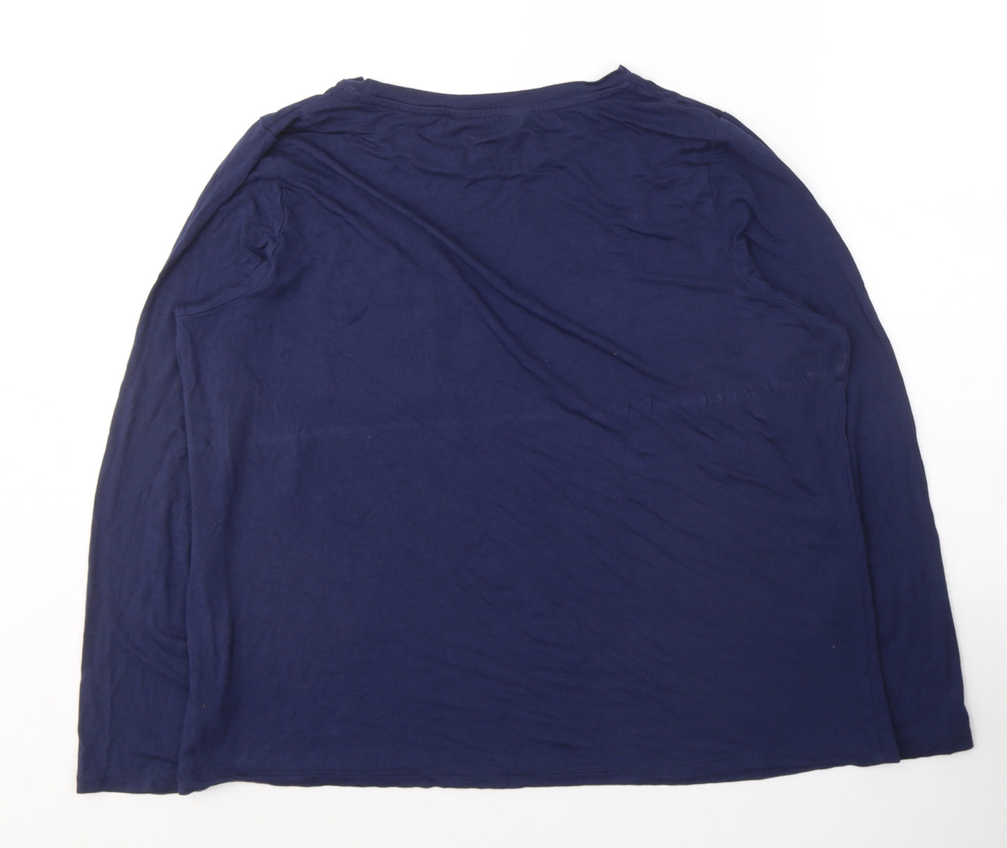 F&F Womens Blue  Viscose Top Nightshirt Size 16