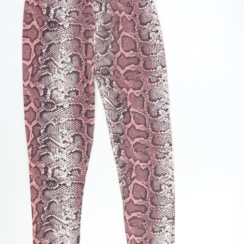 Studio Girls Pink Animal Print Cotton Jogger Trousers Size 14 Years  Regular  - Leggings
