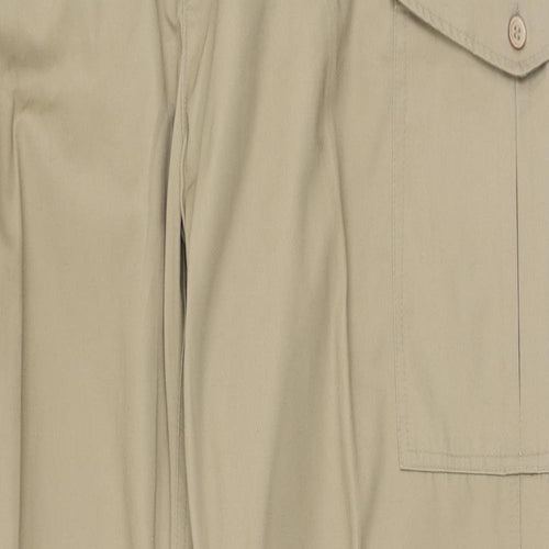 Preworn Mens Brown  Polyester Trousers  Size 42 in L26 in Regular