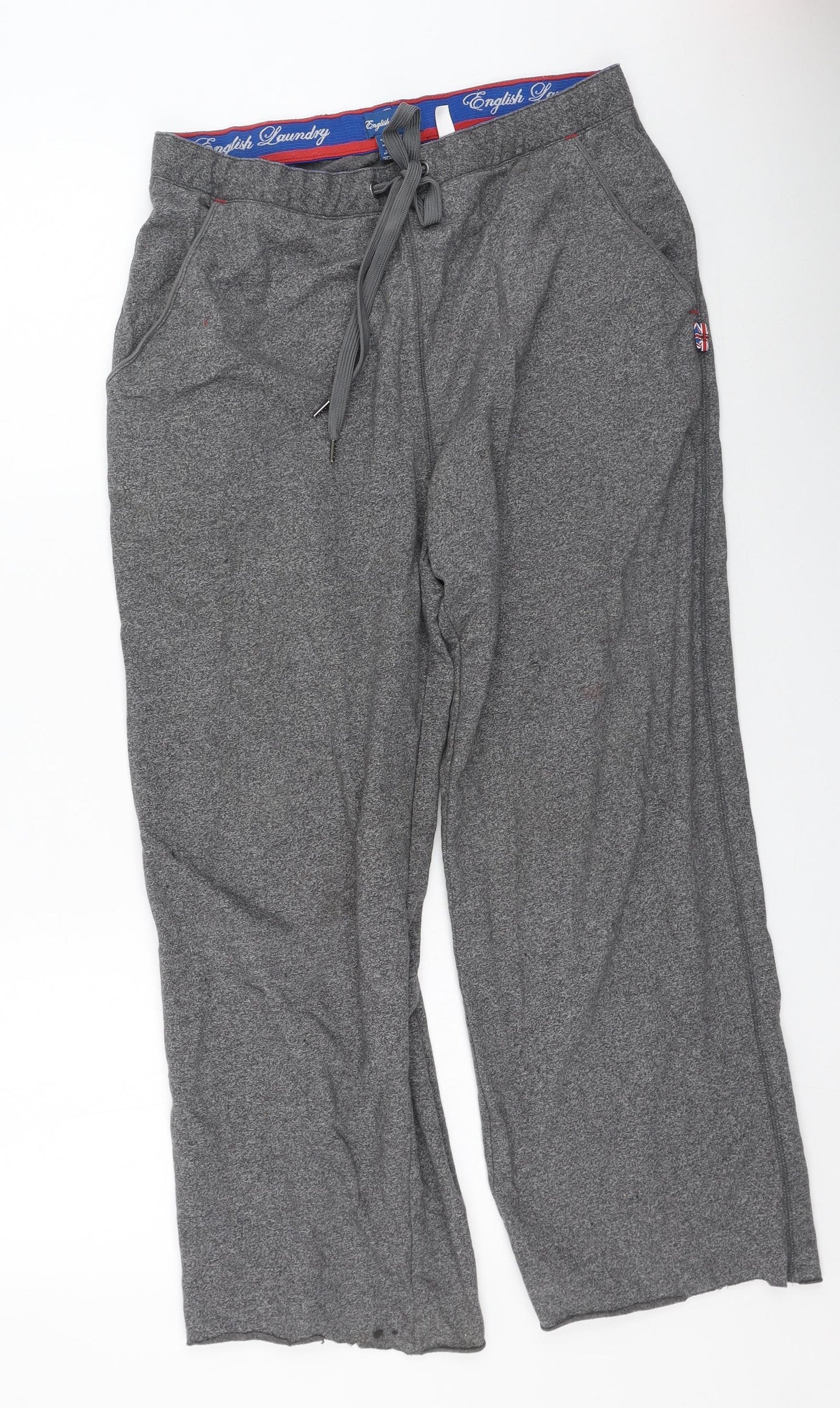 English Laundry Mens Grey  Cotton Jogger Trousers Size L L26 in Regular