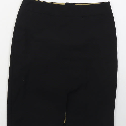 Dorothy Perkins Womens Black  Polyester Mini Skirt Size 8  Regular Zip