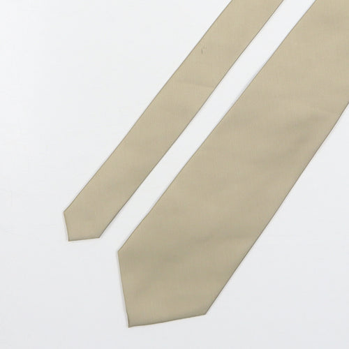 NEXT Mens Beige  Polyester Pointed Tie One Size