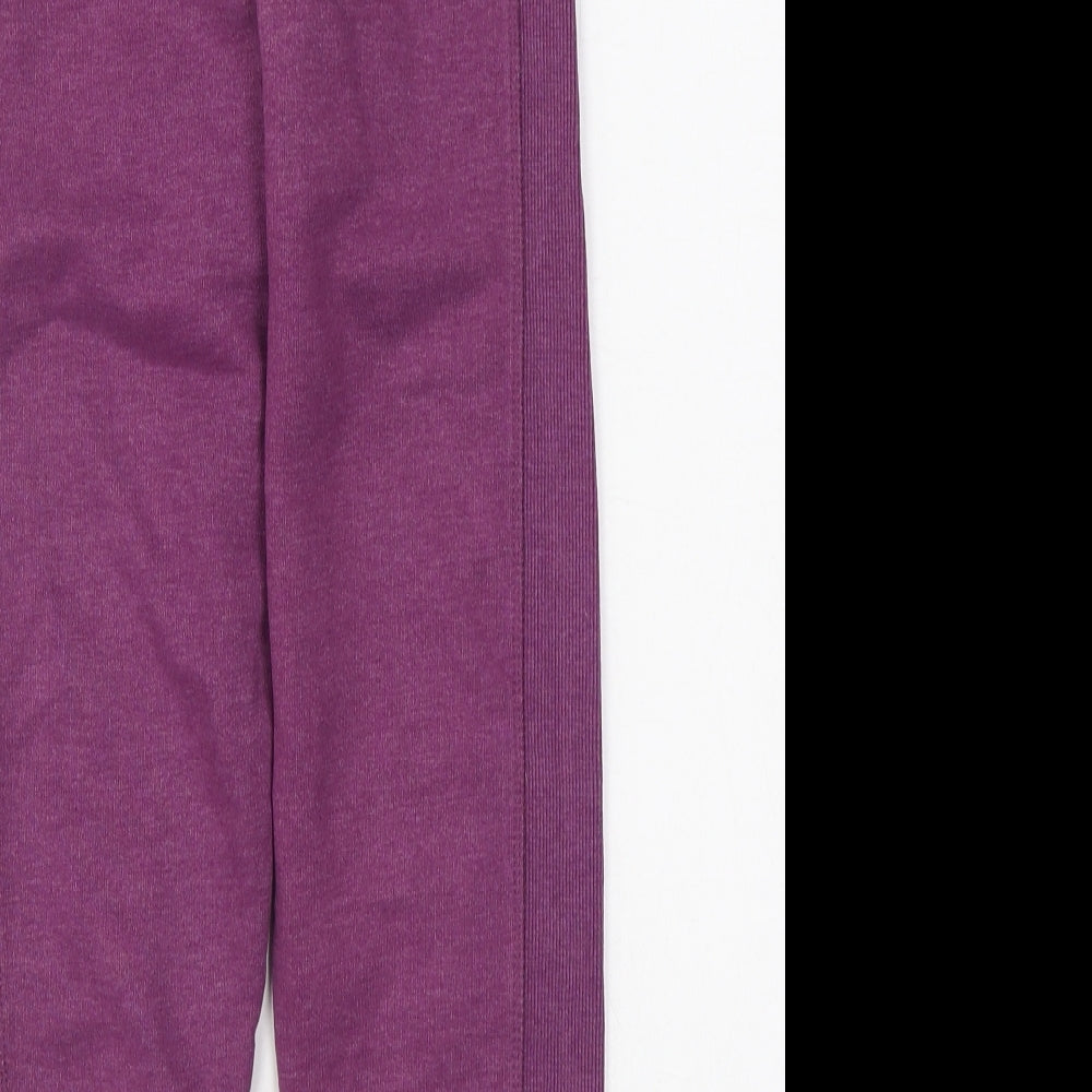 NEXT Girls Purple  Cotton Jogger Trousers Size 9 Months  Regular Tie