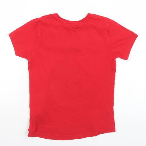 Disney Toy Story Boys Red  Cotton Basic T-Shirt Size 6-7 Years Crew Neck  - Toy Story