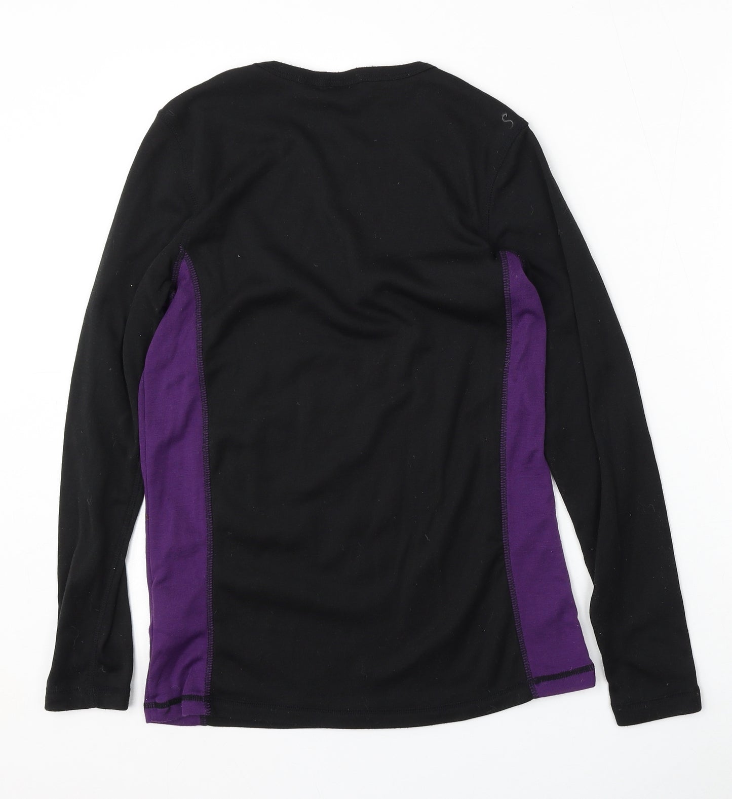 Crivit Womens Black  Polyester Basic T-Shirt Size M Round Neck