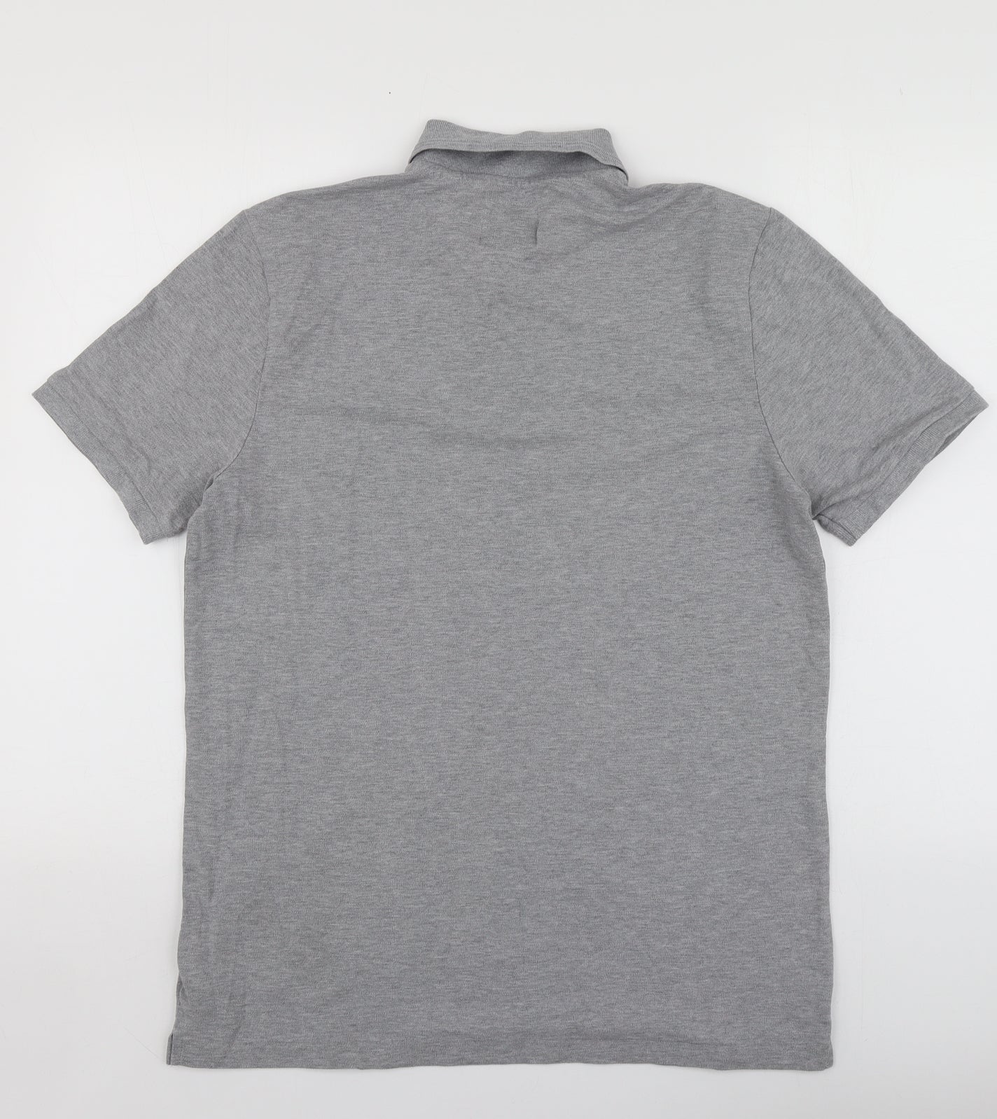 Raw  Mens Grey  Cotton  Polo Size M Collared