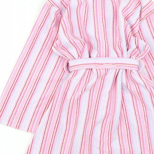 George Girls Pink Striped Polyester Top Gown Size 7-8 Years  Tie