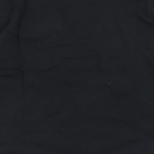 ANNE WEYBURN Womens Black  Cotton Jersey T-Shirt Size 10 Round Neck