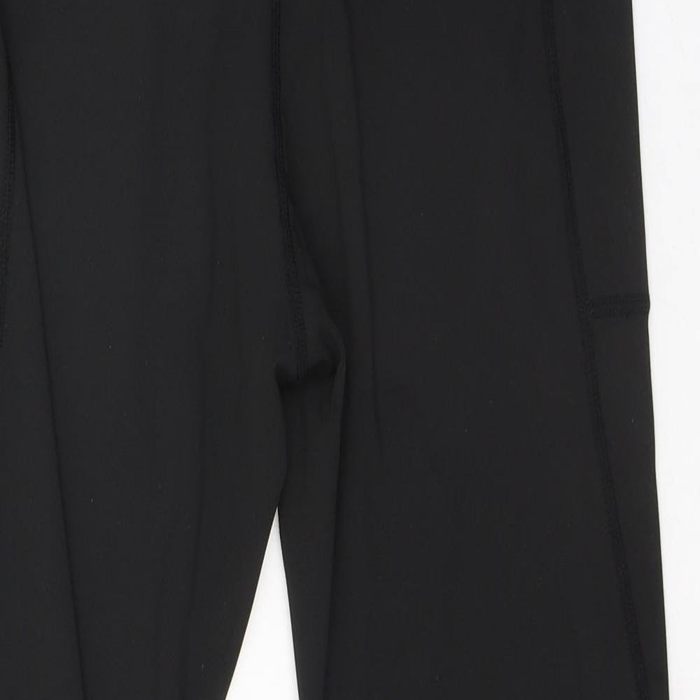 SheIn Womens Black  Polyester Pedal Pusher Trousers Size M L27 in Regular Pullover