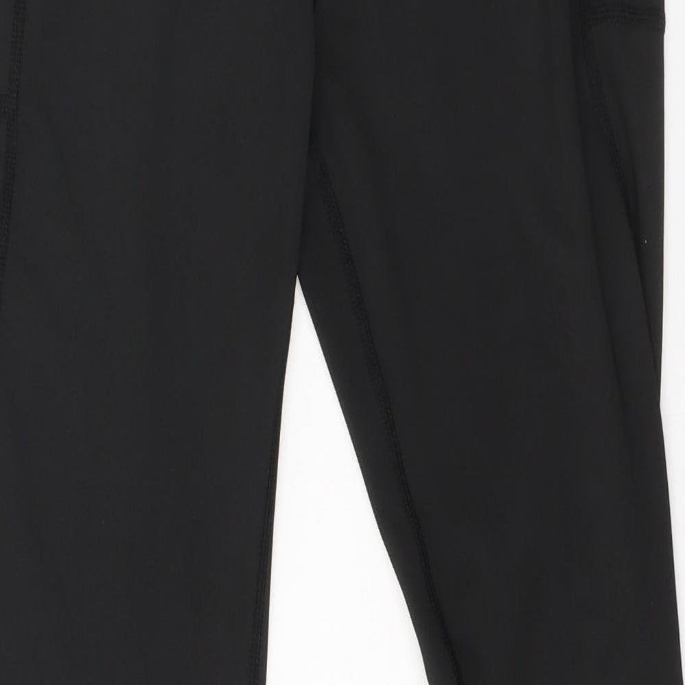 SheIn Womens Black  Polyester Pedal Pusher Trousers Size M L27 in Regular Pullover