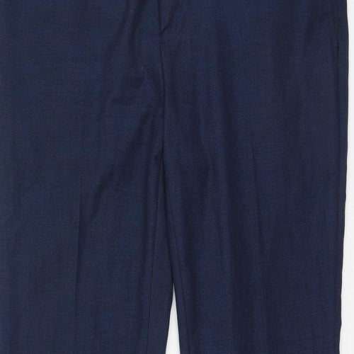 Cedar Wood State Mens Blue  Polyester Trousers  Size 38 L32 in Regular