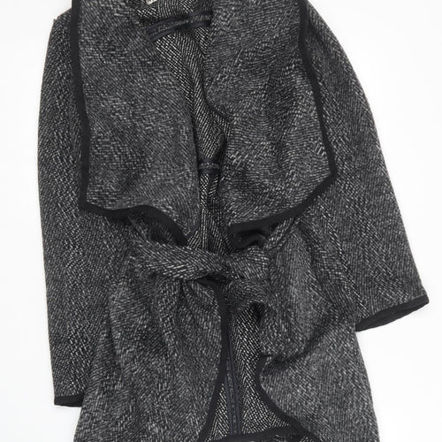 Voulez-Vous Womens Black   Overcoat Coat Size 8