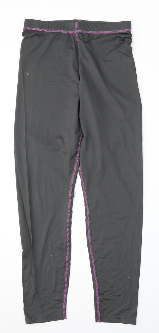 Crane Womens Grey  Polyester Jogger Trousers Size M L29 in Regular