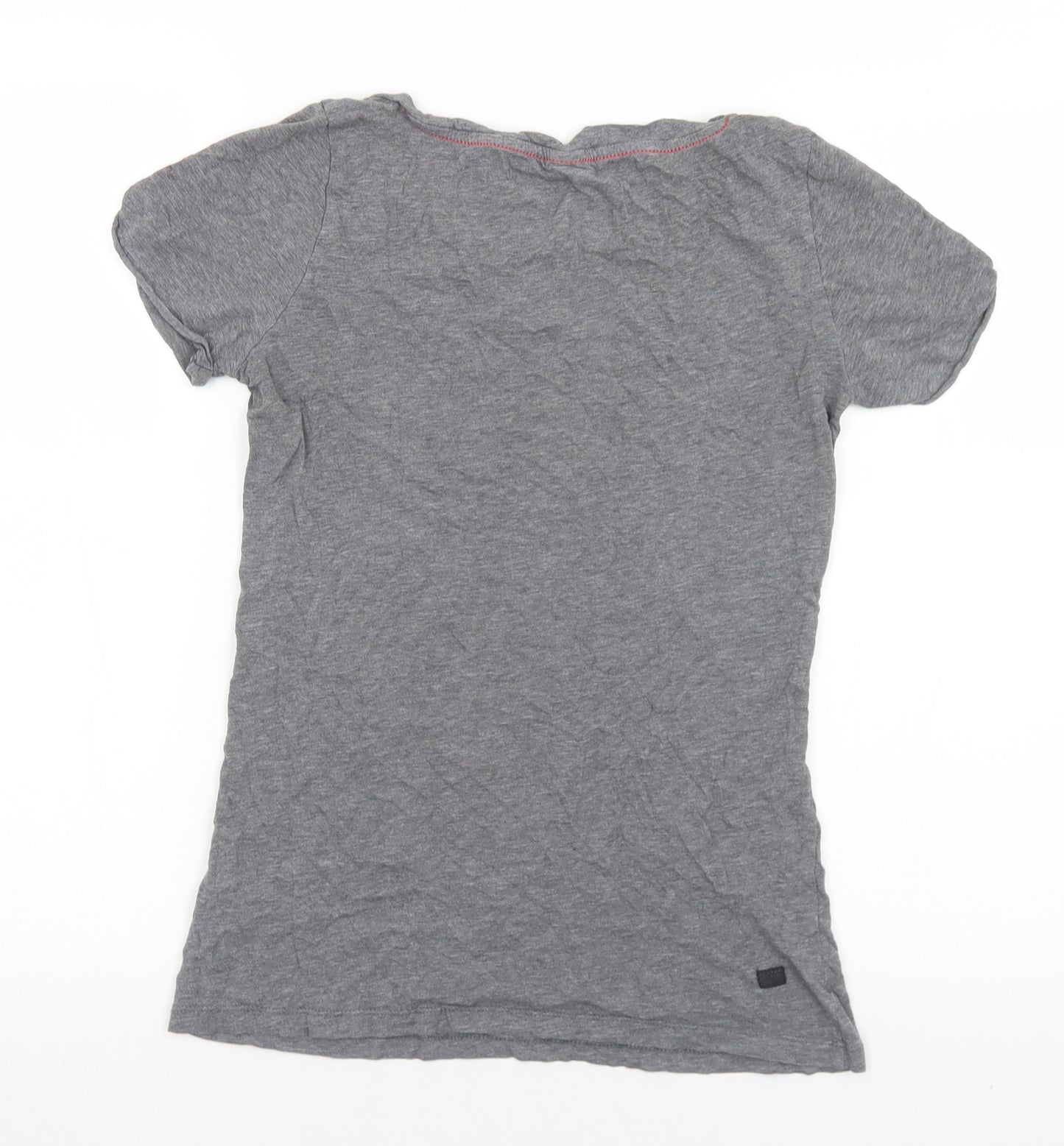 G-Star Womens Grey  Cotton Basic T-Shirt Size M Round Neck
