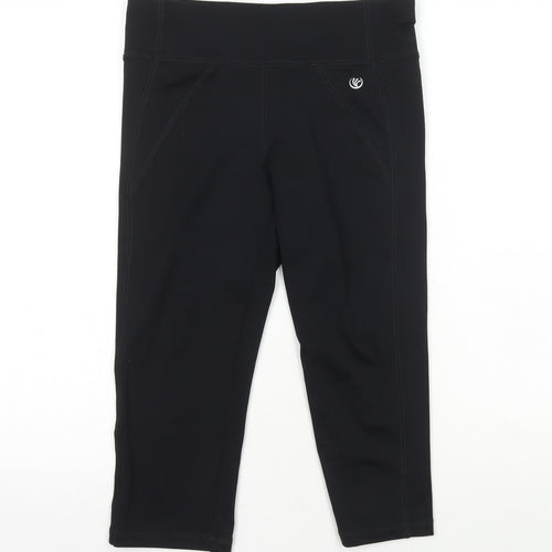 Dunnes Womens Black  Polyester Sweatpants Leggings Size S L18 in Regular