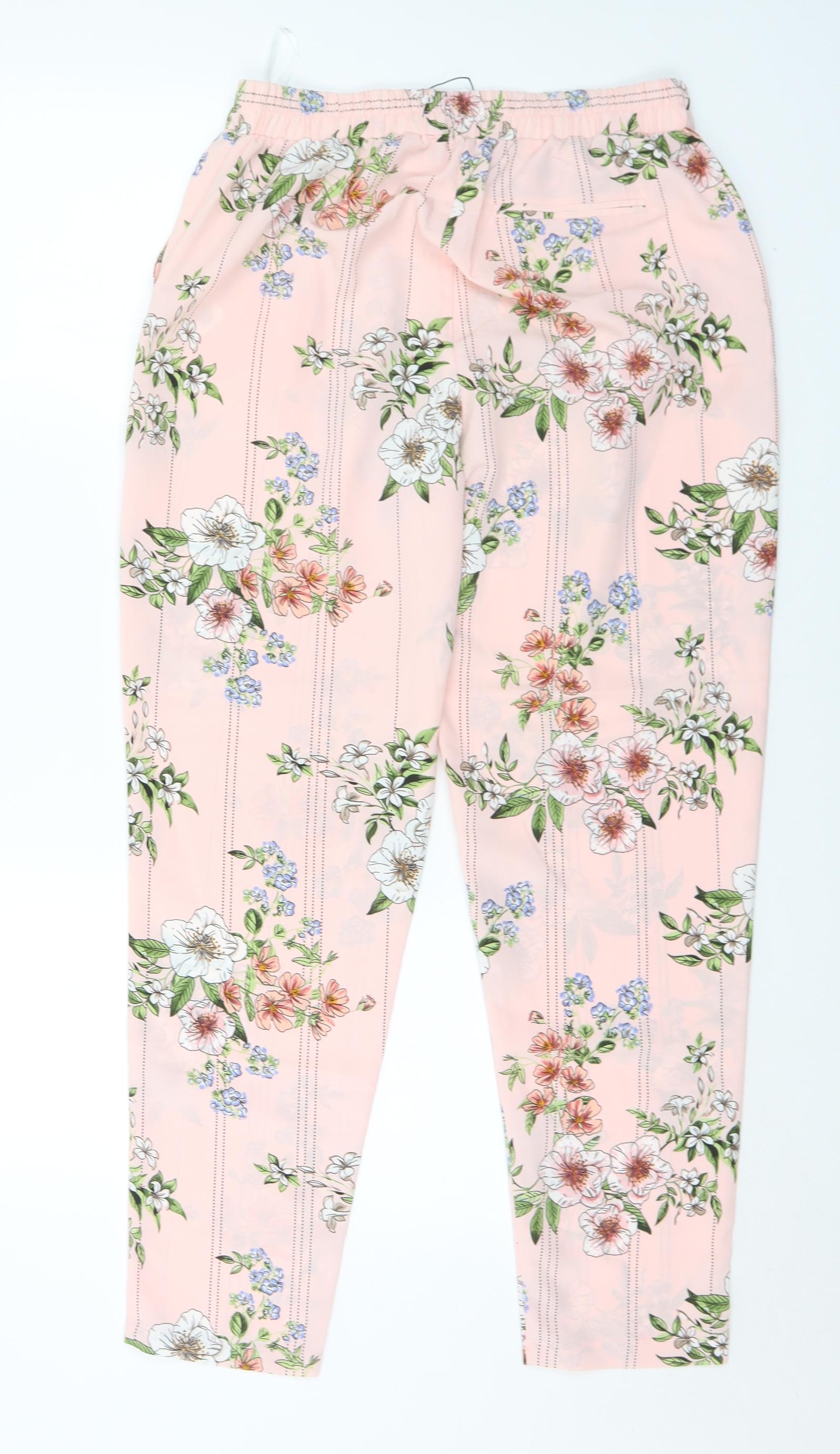 Primark Womens Green Floral Viscose Trousers Size 10 L31 in Regular –  Preworn Ltd