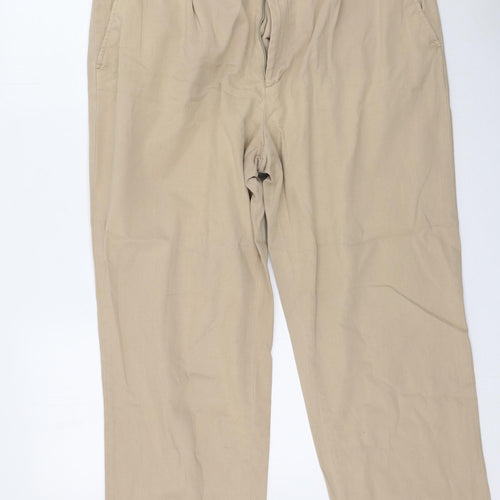 South Bay Mens Beige  Cotton Trousers  Size 36 in L27 in Regular
