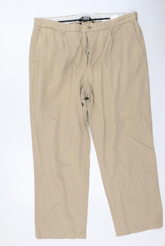 South Bay Mens Beige  Cotton Trousers  Size 36 in L27 in Regular
