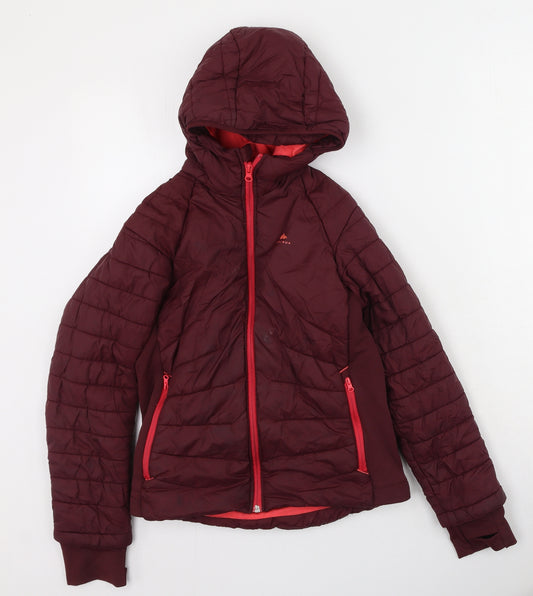 Louche Girls Red   Puffer Jacket Coat Size 10-11 Years